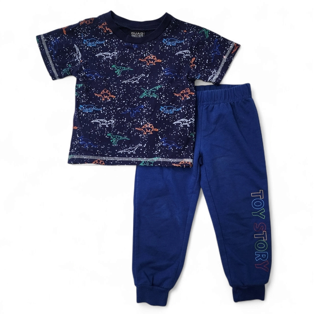 Disney Pixar Toy Story & Quad Seven Dino Set Blue – Size 2T